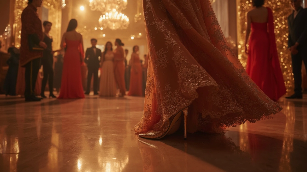 Should Your Shoes Show with a Long Evening Dress?